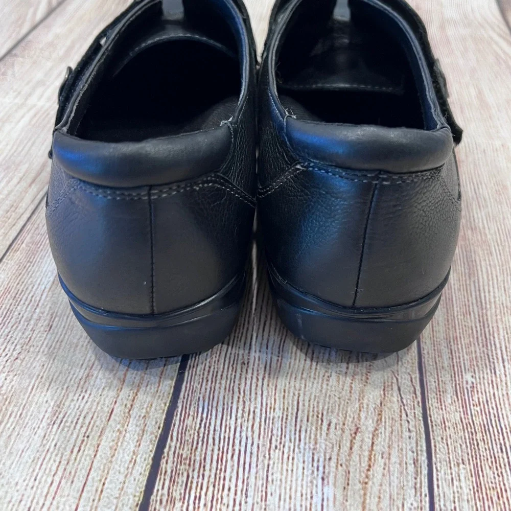 Abeo B.I.O.system Aster Black Leather Orthotic Loafers Women 8.5